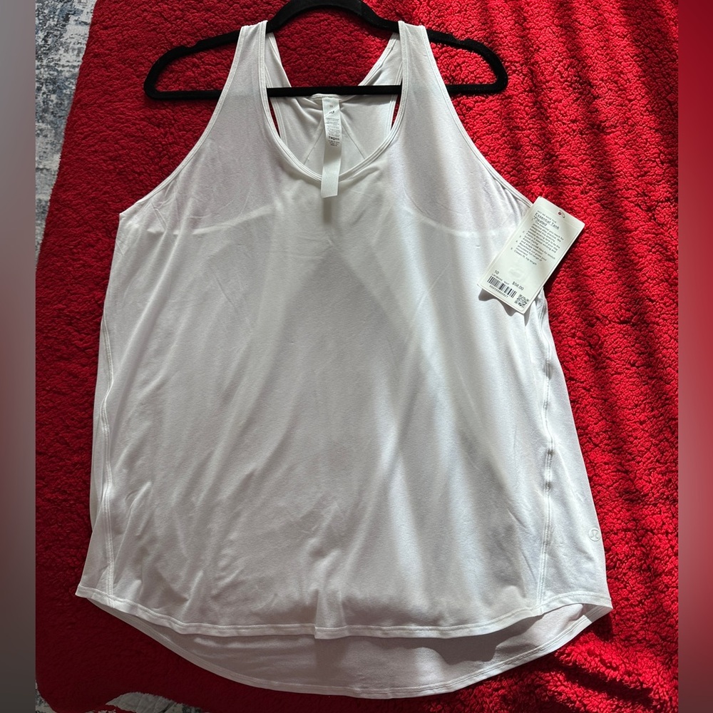lululemon athletica White Racerback Tank Top